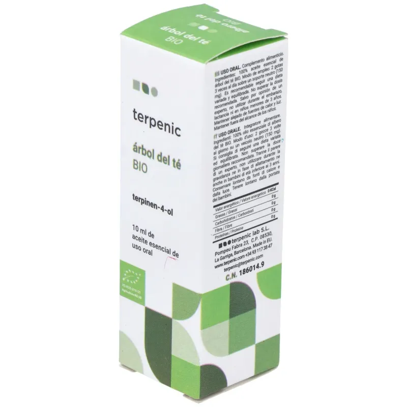 Arbol del te aceite esencial alimentario 10ml. bio | Farmacia Barata