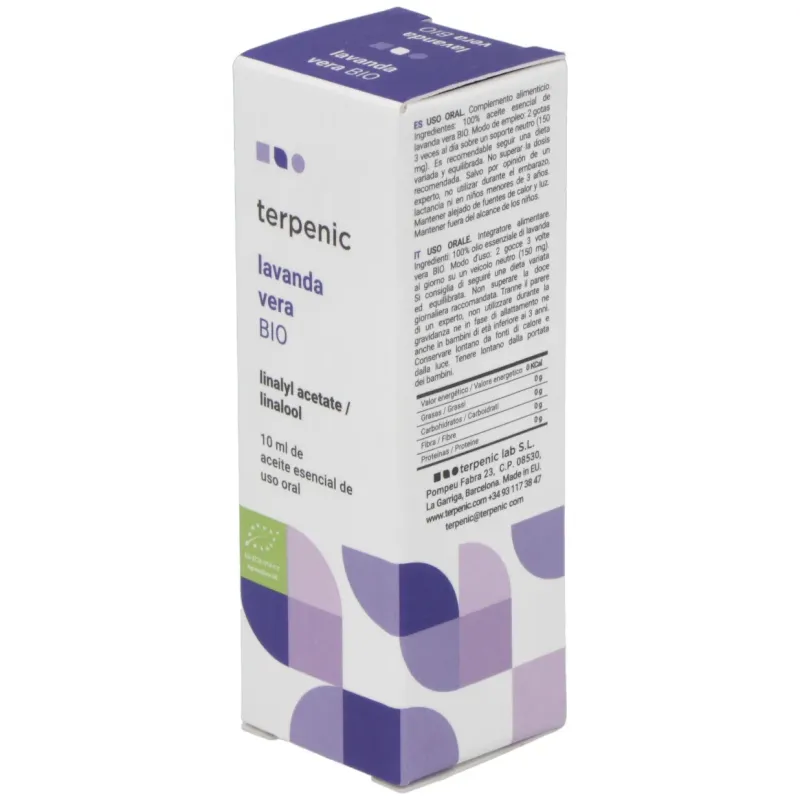 Lavanda aceite esencial alimentario bio 10ml. | Farmacia Barata