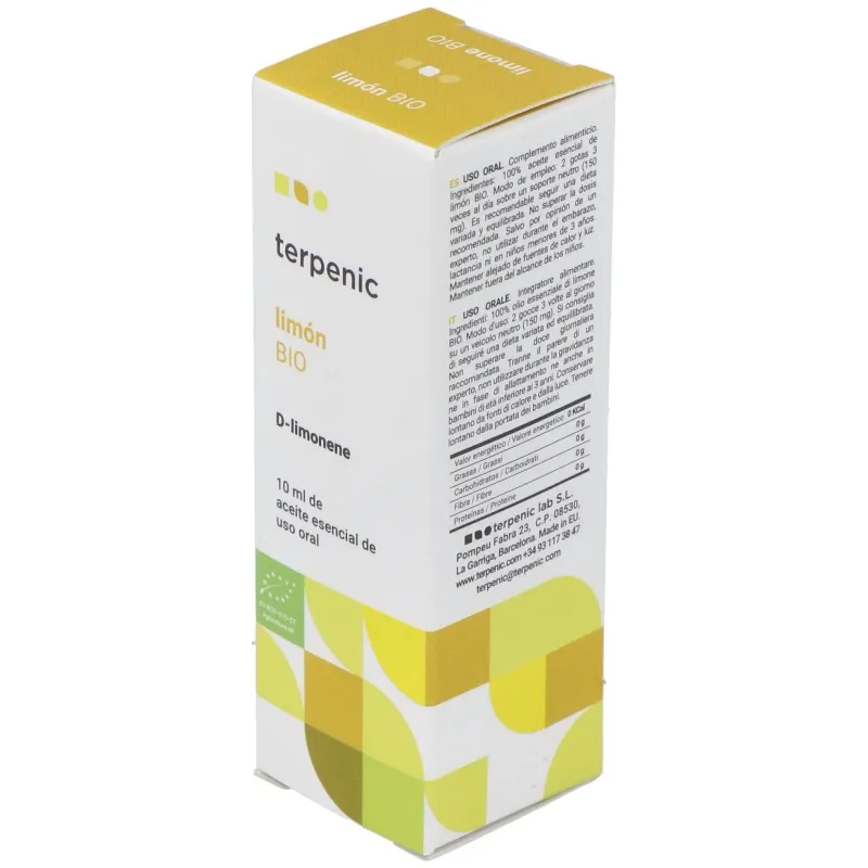 Limon aceite esencial alimentario bio 10ml. | Farmacia Barata
