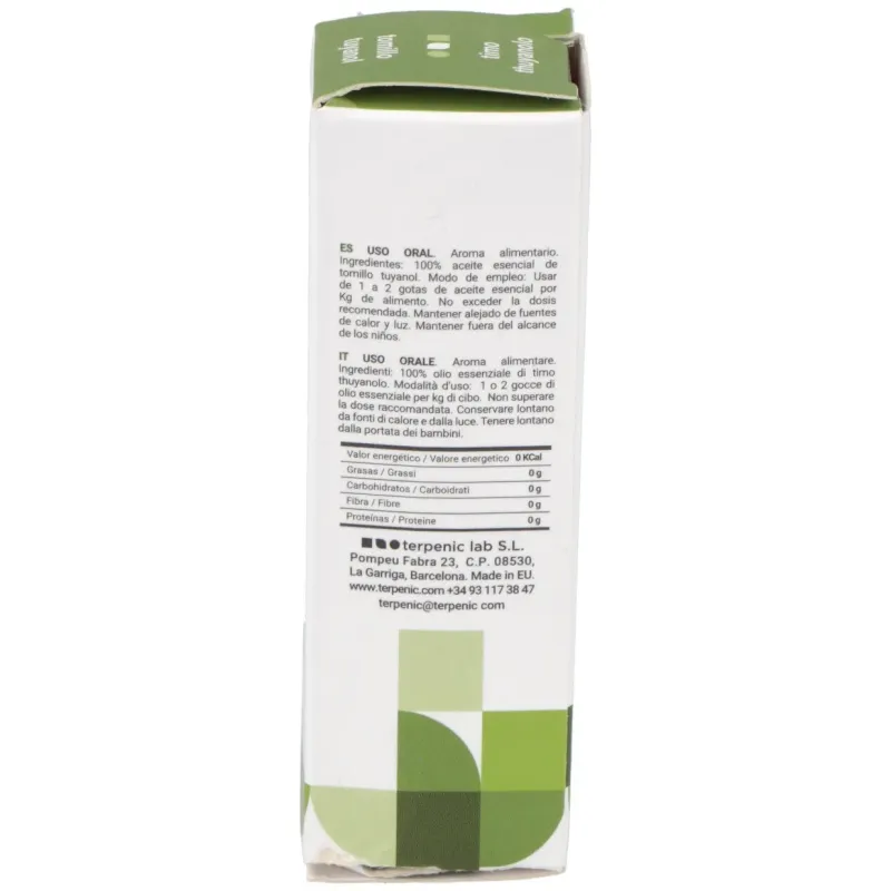 Tomillo tuyanol aceite esencial alimentario 5ml. | Farmacia Barata