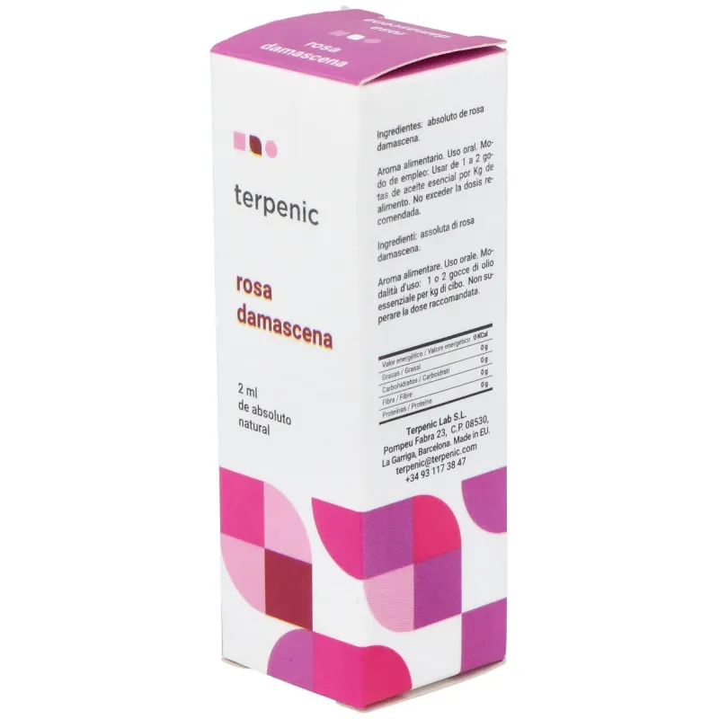 Terpenic rosa damascena absoluto aceites esenciales 2ml | Farmacia Barata