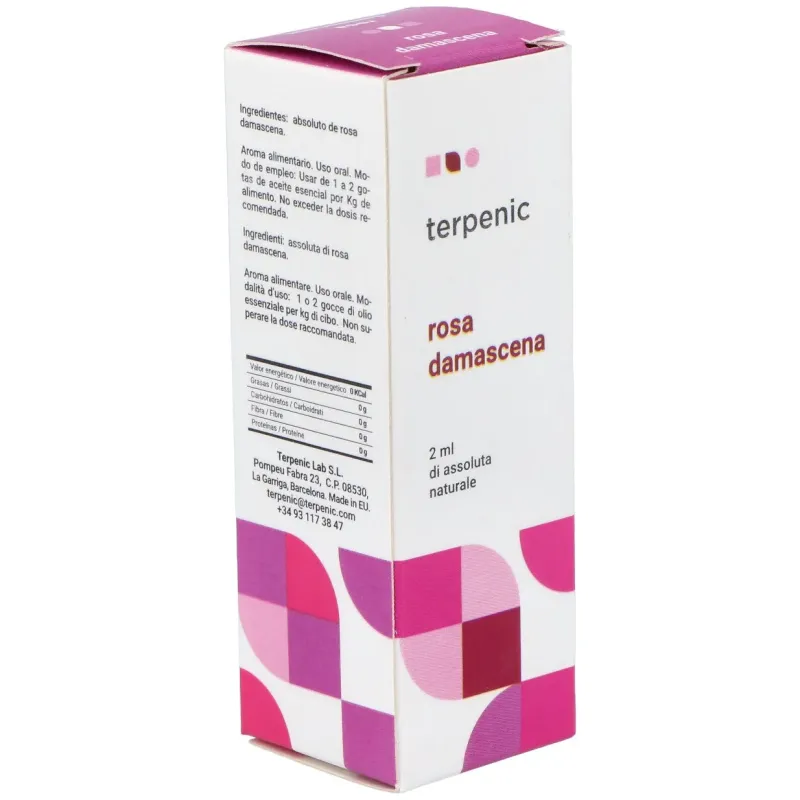 Terpenic rosa damascena absoluto aceites esenciales 2ml | Farmacia Barata