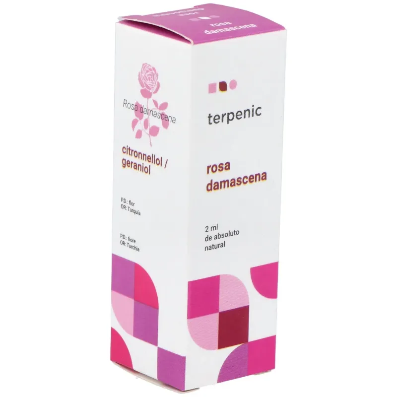 Terpenic rosa damascena absoluto aceites esenciales 2ml | Farmacia Barata