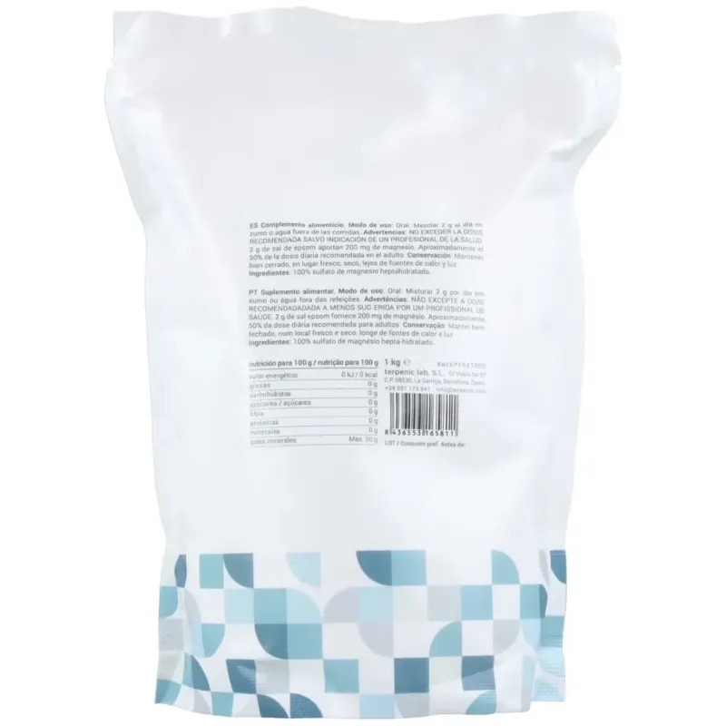 Terpenic sal epsom 1000g | Farmacia Barata