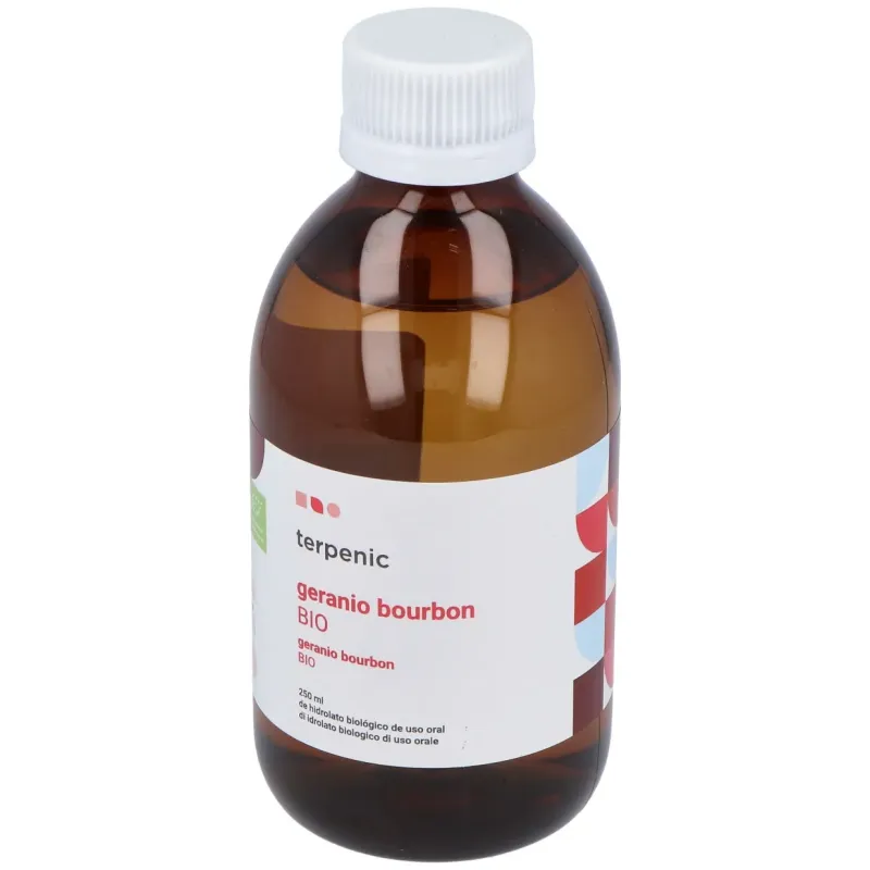 Agua de geranio bourbon hidrolato bio 250ml. | Farmacia Barata