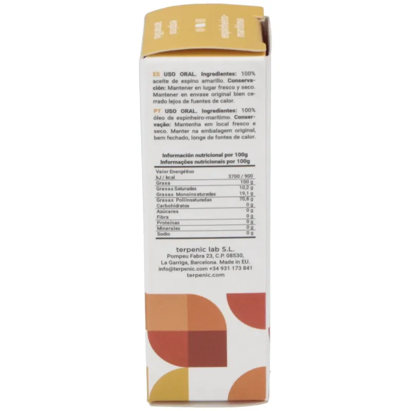 Espino amarillo virgen aceite vegetal 10ml. | Farmacia Barata