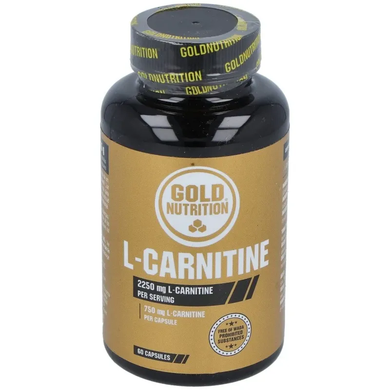 Gold nutrition l carnitina 750mg 60caps | Farmacia Barata