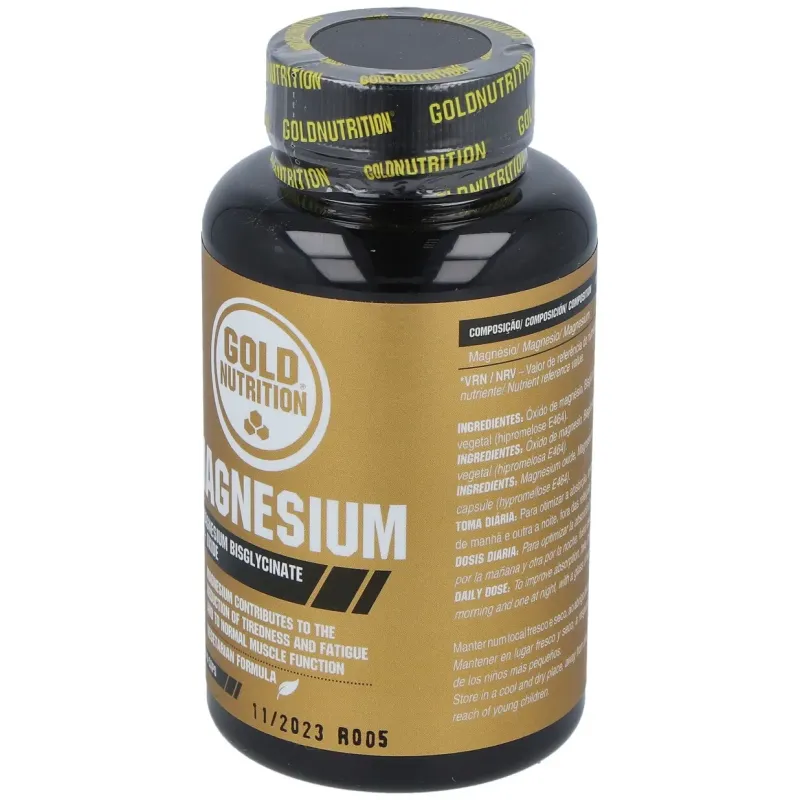 Gold nutrition magnesio 600mg 60caps | Farmacia Barata