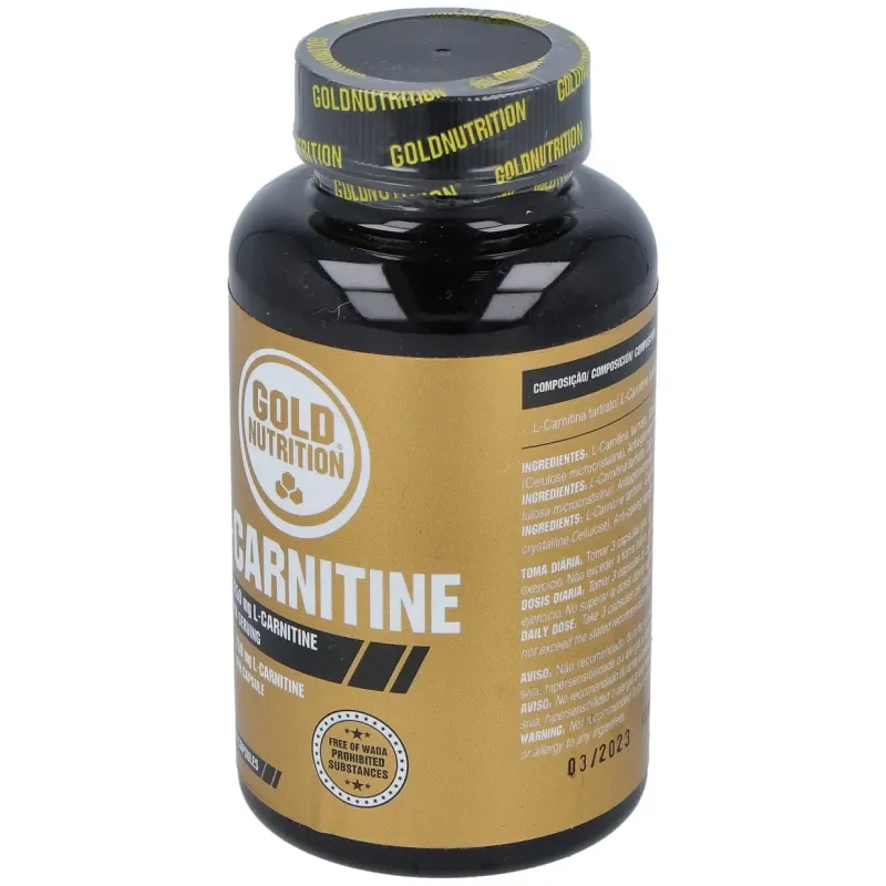 Gold nutrition l carnitina 750mg 60caps | Farmacia Barata