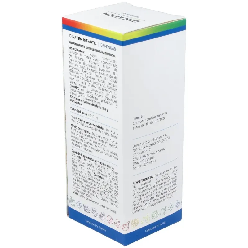 Mahen dinafen infantil jarabe 250ml | Farmacia Barata