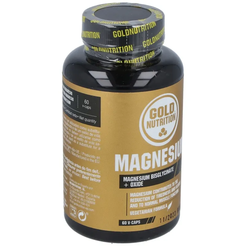 Gold nutrition magnesio 600mg 60caps | Farmacia Barata