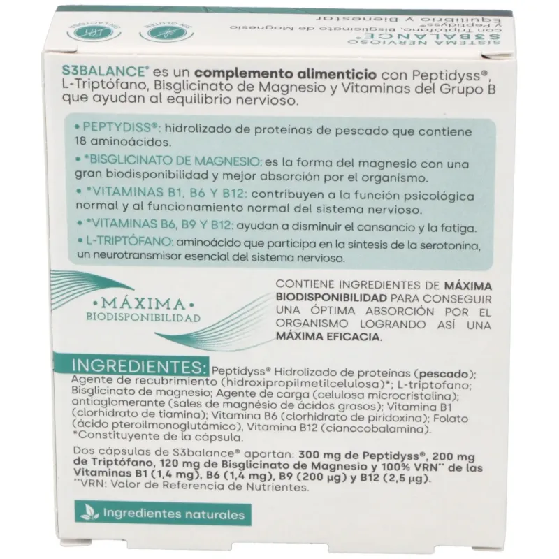 S3 balance 30cap. | Farmacia Barata