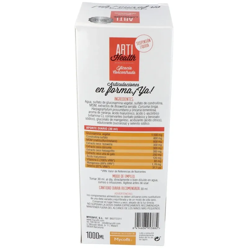 Mycofit arti health 1000ml | Farmacia Barata Mycofit arti health 1000ml | Farmacia Barata