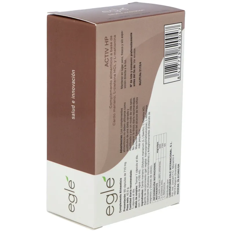 Egle activ hp 60cap | Farmacia Barata