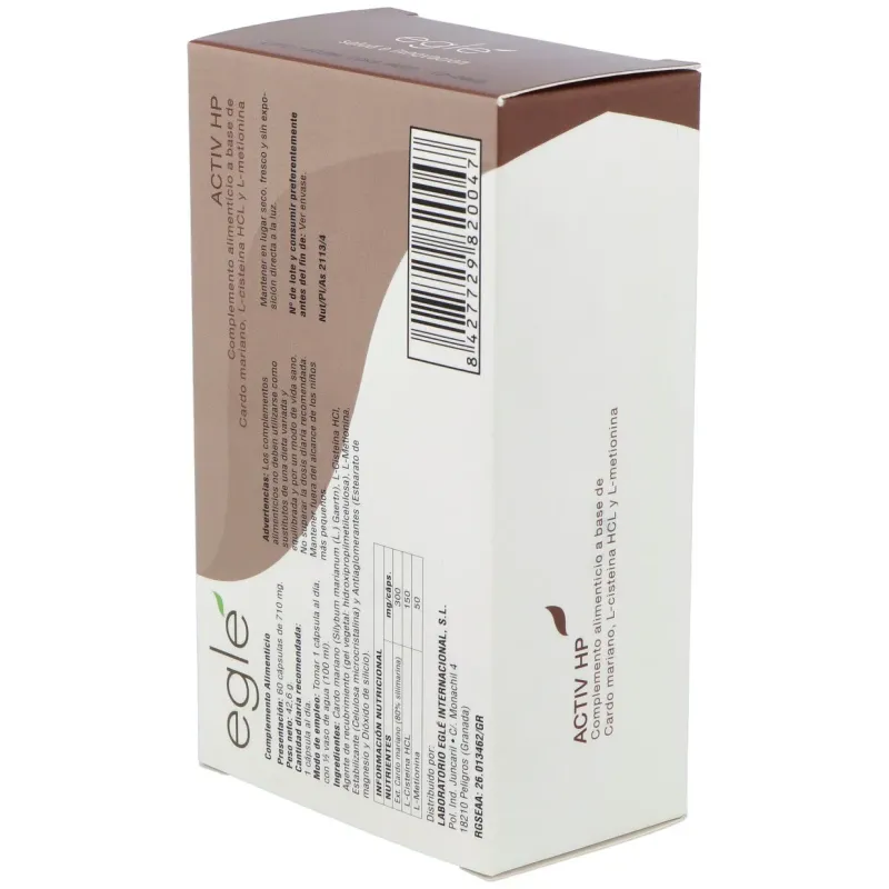 Egle activ hp 60cap | Farmacia Barata