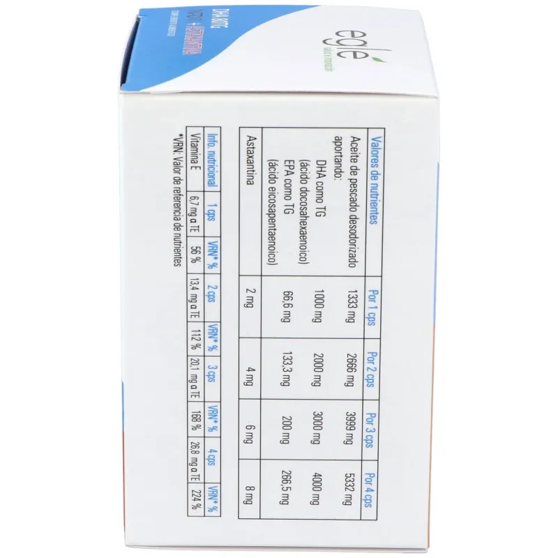 Egle npd1 dha 80 tg astaxantina 60 perlas | Farmacia Barata