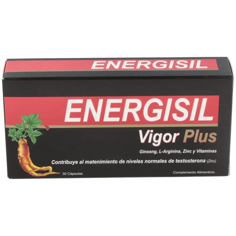 Energisil vigor plus (ginseng+arginina) 30cap. | Farmacia Barata