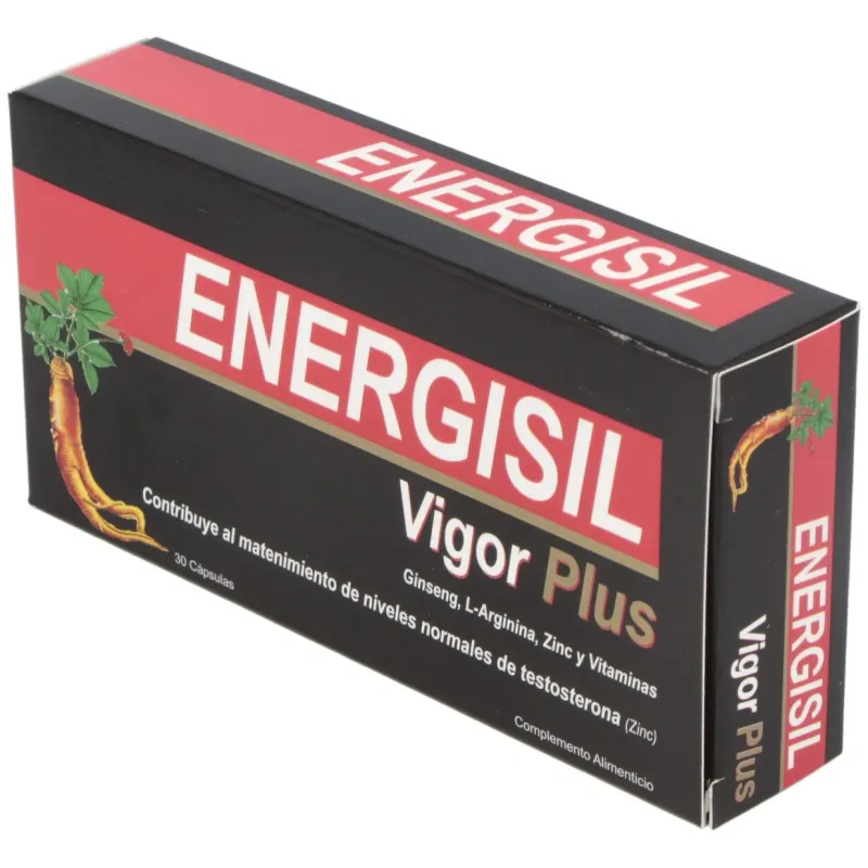 Energisil vigor plus (ginseng+arginina) 30cap. | Farmacia Barata