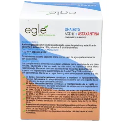 Egle npd1 dha 80 tg astaxantina 60 perlas | Farmacia Barata