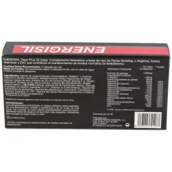 Energisil vigor plus (ginseng+arginina) 30cap. | Farmacia Barata