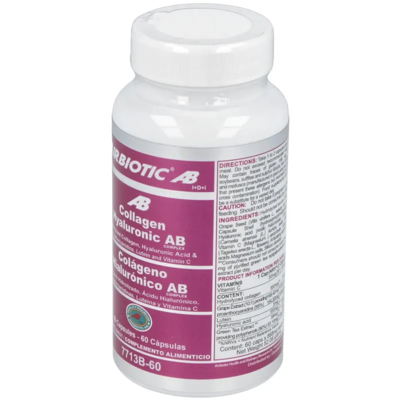 Airbiotic colágeno hialurónico ab complex 60 cápsulas | Farmacia Barata Airbiotic colágeno hialurónico ab complex 60 cápsulas | Farmacia Barata