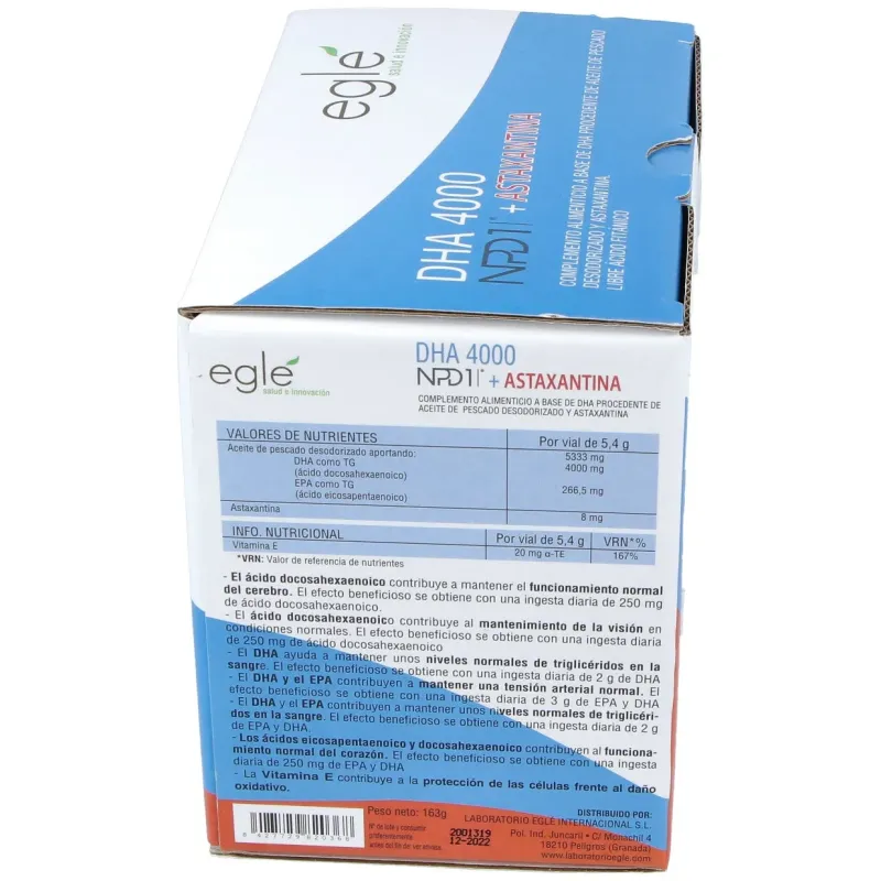 Eglé dha 4000 npd1 + astaxantina 30x5ml | Farmacia Barata
