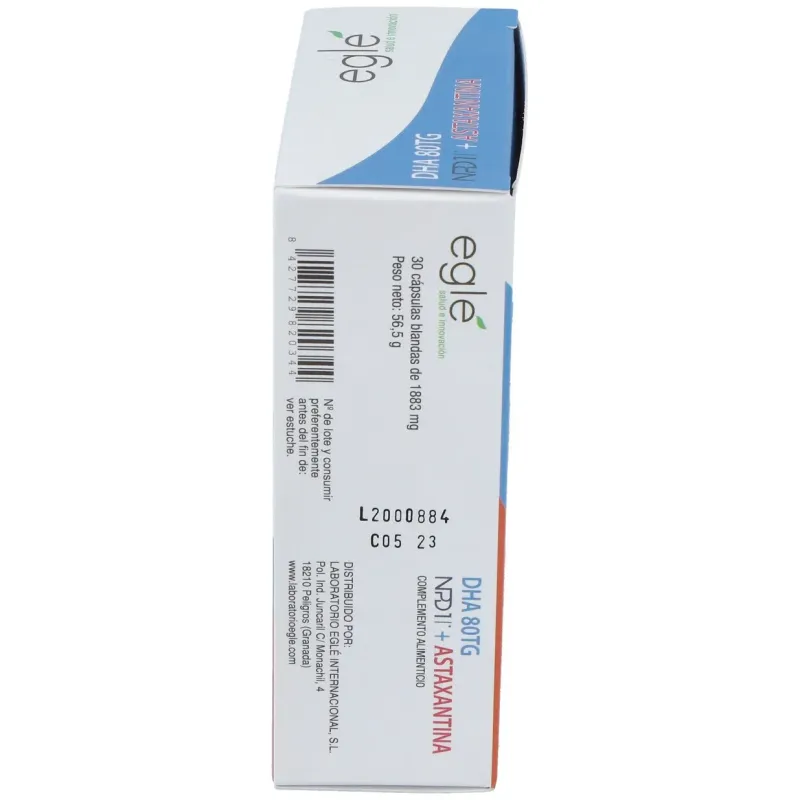 Eglé npd1 dha 80tg astaxantina 30 perlas | Farmacia Barata