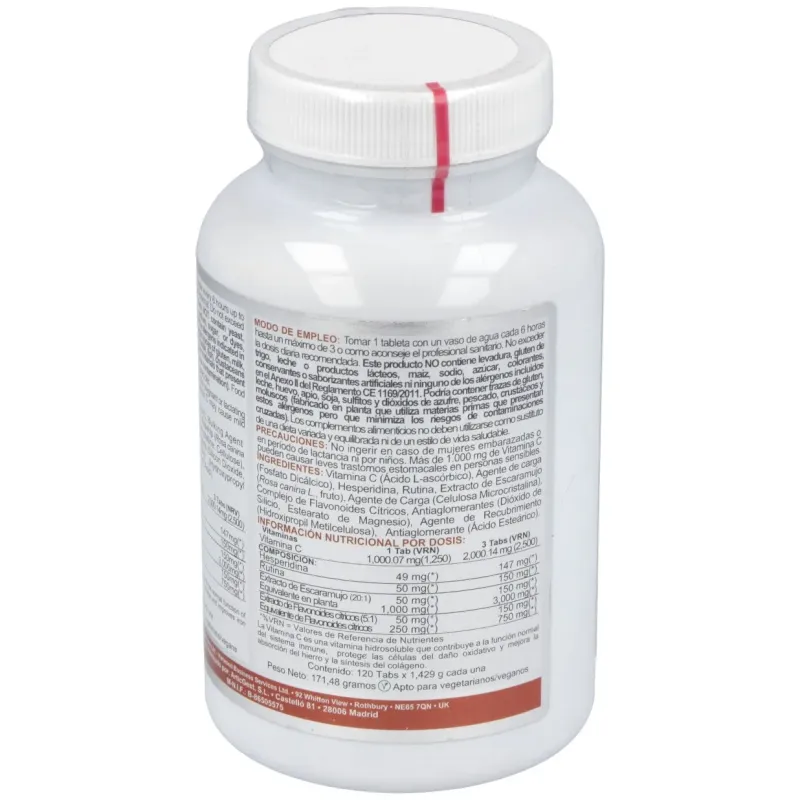 Airbiotic vit c ab complex 1.000 mg lib. sostenida 120 tabletas | Farmacia Barata