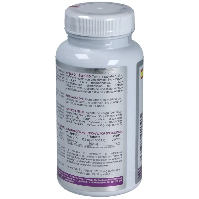 Airbiotic vit d3 + k2 60comp | Farmacia Barata
