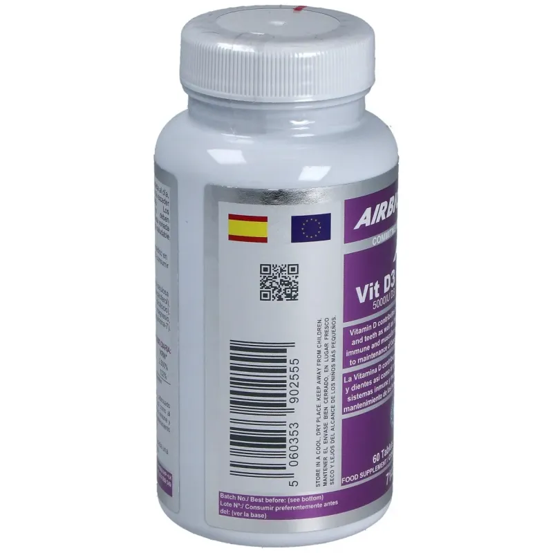 Airbiotic vit d3 + k2 60comp | Farmacia Barata