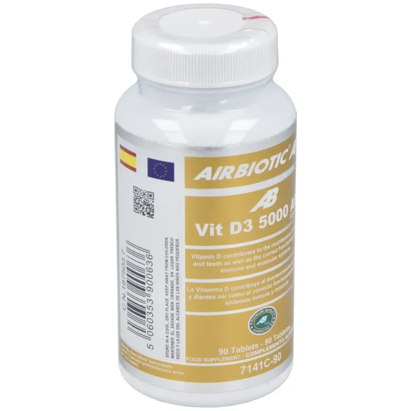 Airbiotic® ab vitamina d3 125mg 90 tabletas | Farmacia Barata