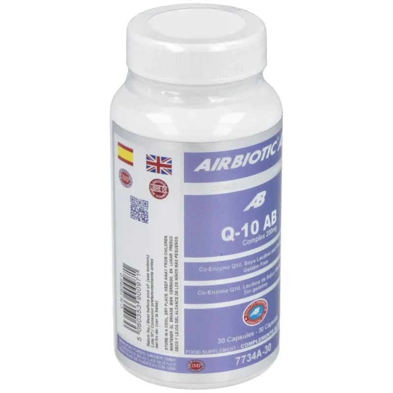 Airbiotic q-10 ab complex 200 mg 30 cápsulas | Farmacia Barata
