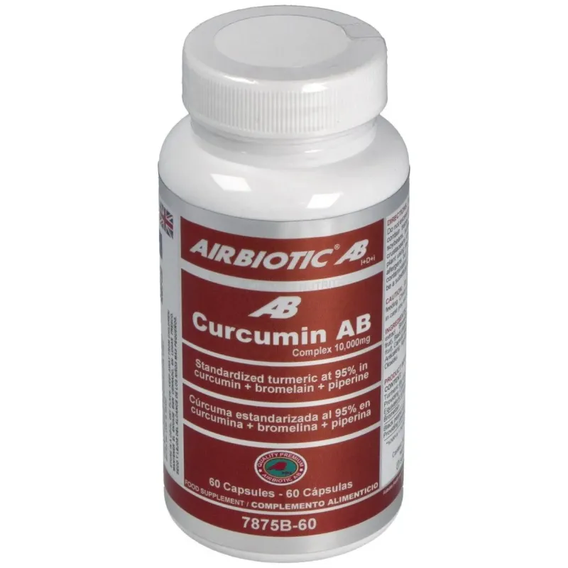 Airbiotic cúrcuma ab complex 10.000 mg 60 cápsulas | Farmacia Barata Airbiotic cúrcuma ab complex 10.000 mg 60 cápsulas | Farmacia Barata