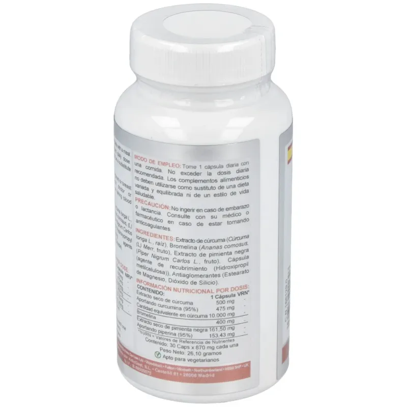 Airbiotic curcuma ab complex 10.000 mg 30 cápsulas | Farmacia Barata