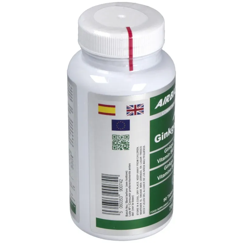 Airbiotic ginkgo-vit ab complex 6.000 90 tabletas | Farmacia Barata