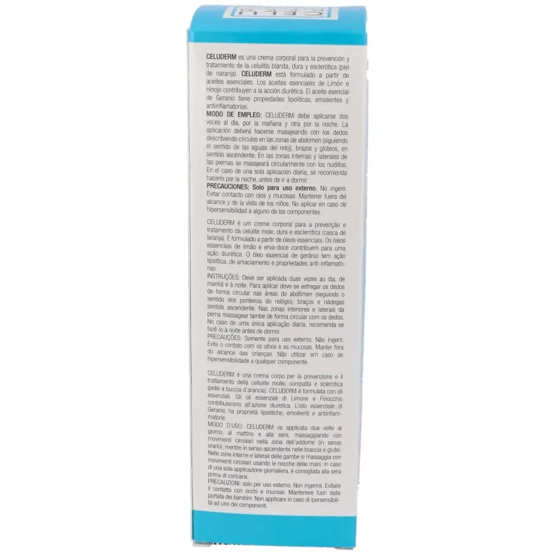 Celuderm crema anticelulitica formula seda 200ml. | Farmacia Barata