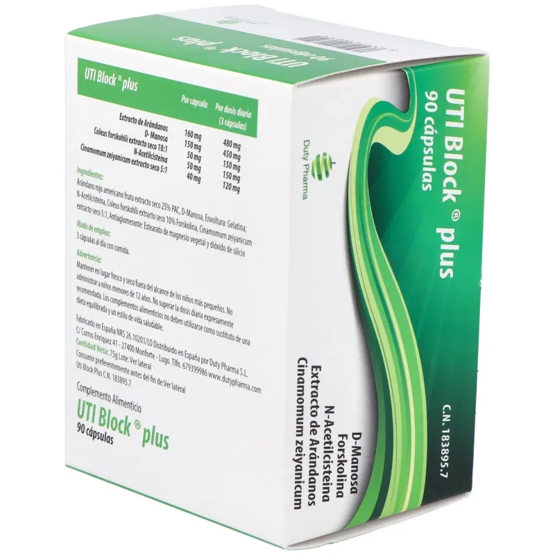 Margan uti block plus 90caps | Farmacia Barata