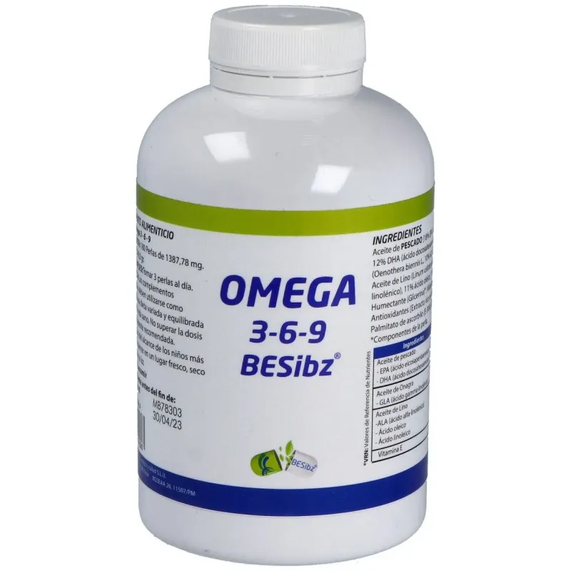 Besibz omegabesibz 3-6-9 180caps | Farmacia Barata