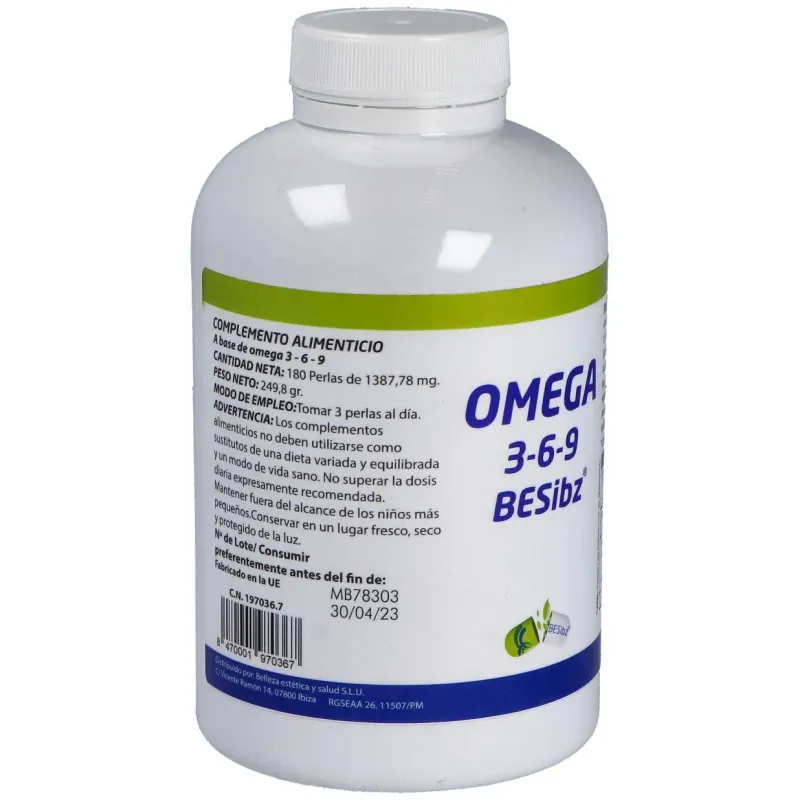 Besibz omegabesibz 3-6-9 180caps | Farmacia Barata