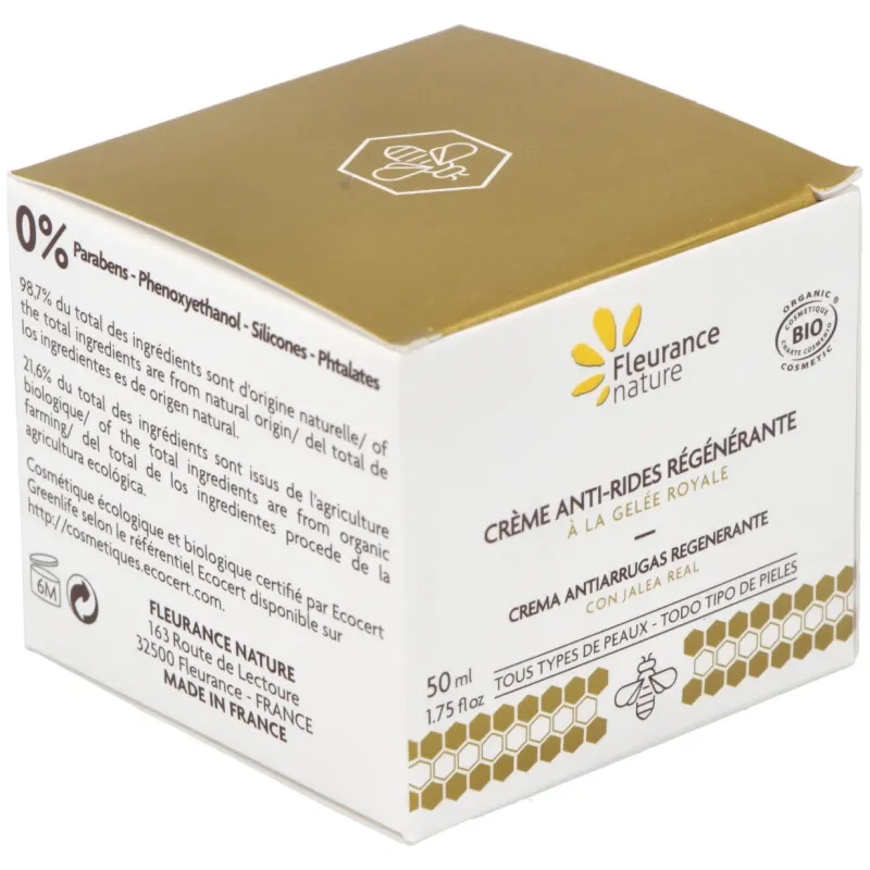 Creme antirides regenerante a la gelee royale bio 50ml | Farmacia Barata