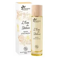Fleurance nature parfum l'eau des delices bio agrumes et fleurs blanches 50ml