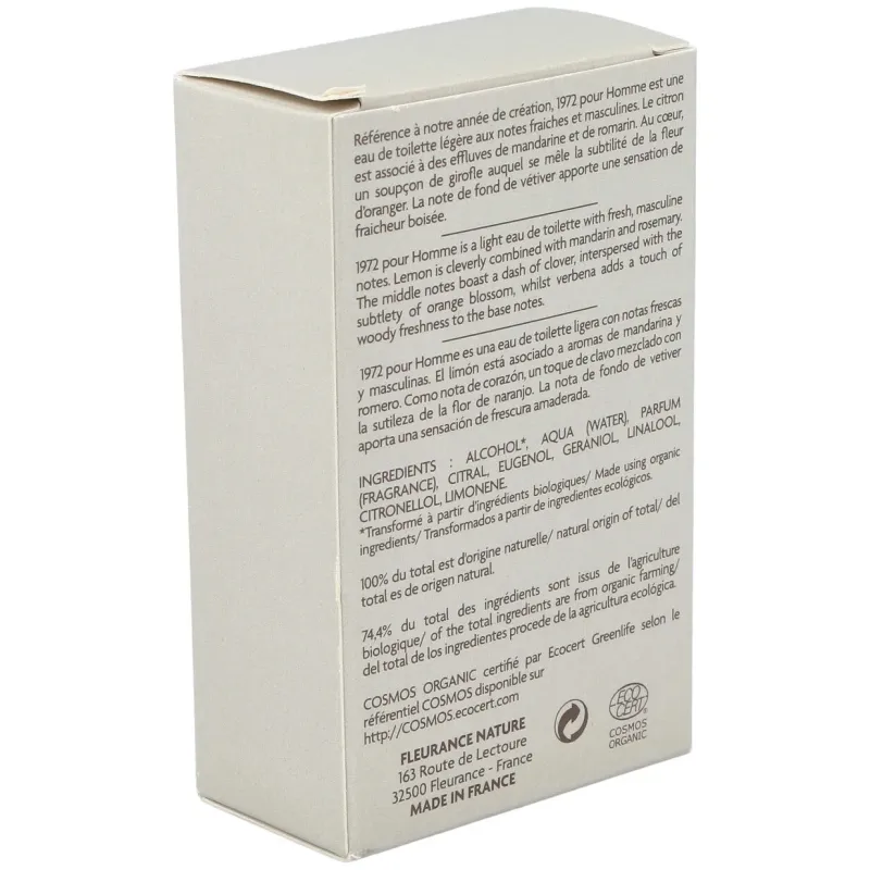 Fleurance nature parfum 1972 pour homme 50ml | Farmacia Barata Fleurance nature parfum 1972 pour homme 50ml | Farmacia Barata