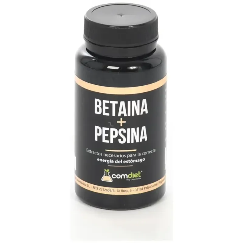 Comdiet betaína + pepsina 550 60caps | Farmacia Barata