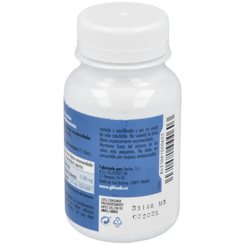 Ghf quelato de magnesio 800mg 100comp | Farmacia Barata