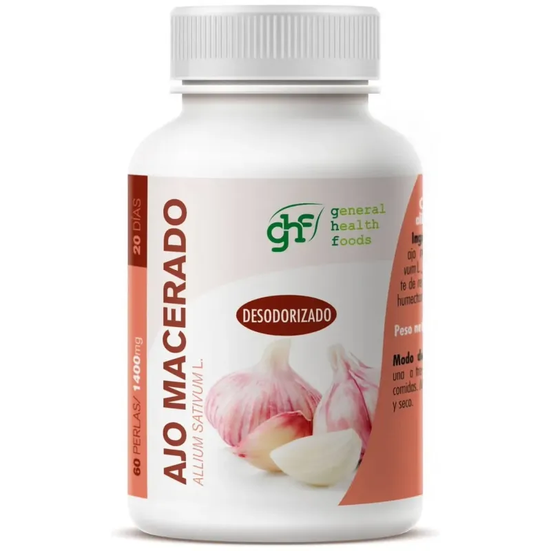 Ghf ajo macerado 1400mg 60 perlas | Farmacia Barata