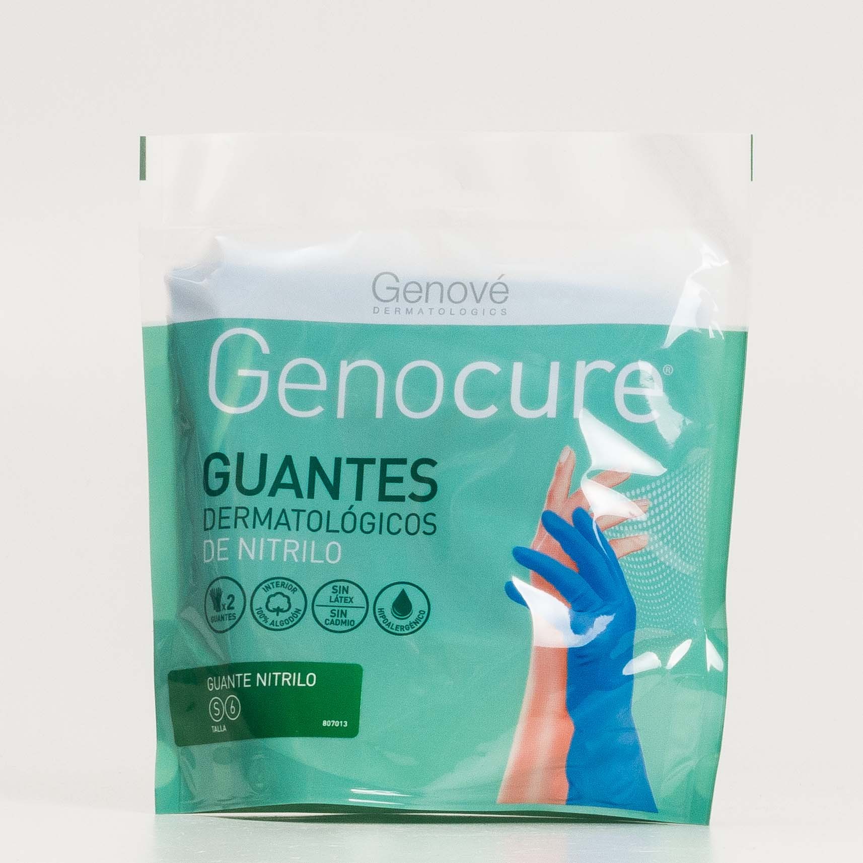 Genove Genocure Guantes Dermatologicos Algodon T.Grande