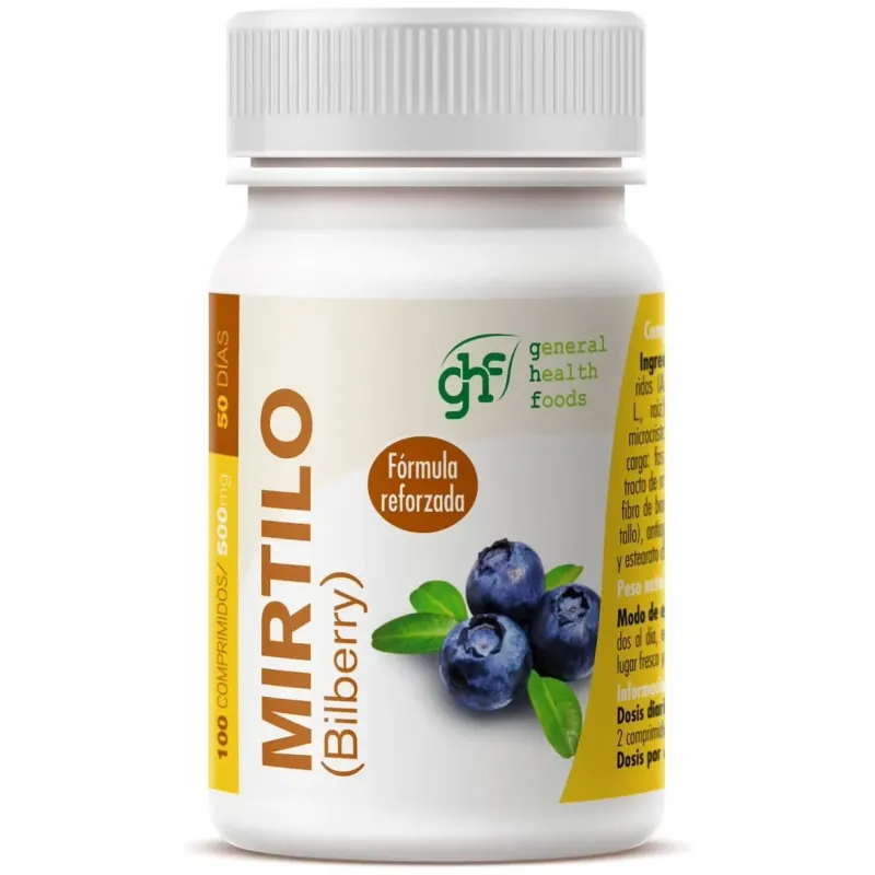 Ghf mirtilo 500mg 100 comp | Farmacia Barata
