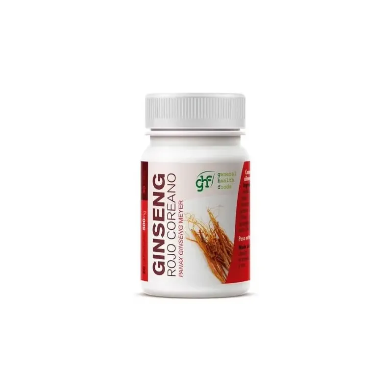 Ghf ginseng rojo coreano 500mg 60cáps | Farmacia Barata