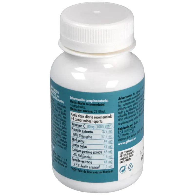 Ghf própolis 100 comprimidos masticables | Farmacia Barata