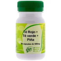 Ghf té verde + té rojo + piña 500mg 60cáps | Farmacia Barata Ghf té verde + té rojo + piña 500mg 60cáps | Farmacia Barata